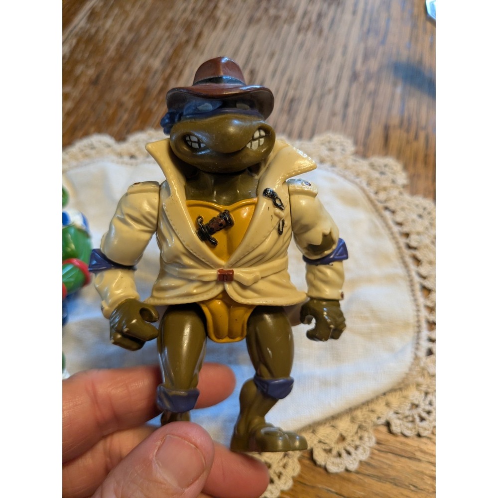 Vintage TMNT Raphael Soccer & Donatello Detective Playmates Lot 1990 1991 - Picture 2 of 5